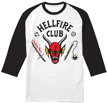 Stranger Things Unisex Strangers Things Hellfire Club Unisex T Shirt T-Shirt (Pack of 1)