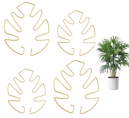 CHIHOLEN Monstera, 4 supporti per piante di Monstera, supporto per piante di Monstera, supporto per piante rampicanti, accessori per giardini esterni