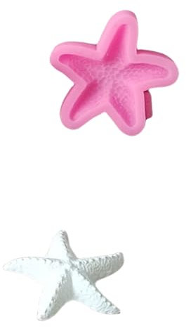 HOOLRZI Stampi in silicone a forma di stella per la produzione di sapone a tema creatura marina stampi in silicone gesso per la decorazione domestica