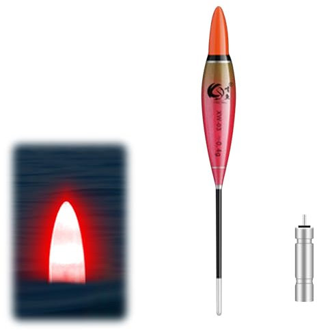 Xevinas Led Posen Angeln, Led Posen Smart Mit Gravity Sensing Und Metall Basis, Knicklichter Angeln Aus Nanomaterialien Mit 2 Leuchtmodi CR311-Batterie, Angelzubehör Für Süß- Und Salzwasser(0.3g)