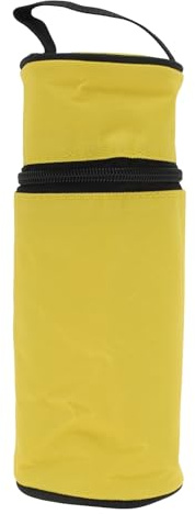CAPASTEC Borsa Termica per Bottiglia Gialla 1pc Da Viaggio Imbottita | Materiale: Oxford 600D, Cotone, Alluminio. Dimensioni: 22X8,5Cm. Capacità: 550Ml. Isolante Termico Per Bevande.