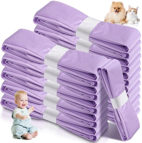 12 Stück Windeleimer Nachfüllkassetten,4,5m Reißfest & Geruchsdicht,Kompatibel mit Tommee Tippee,Angelcare,LitterLocker,Spross,Windeleimer Nachfüllfolie für Katzenstreuentsorgung,Lila