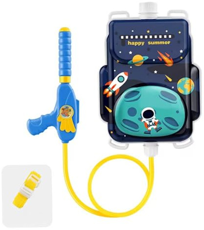 Pesoncarl Water Squirter für Kinder Wasser Rucksack Pistole Squirting Toys mit 1300 ml Panzer für Kinder Sommerstrandpool Astronauten, Sportspielzeug im Freien
