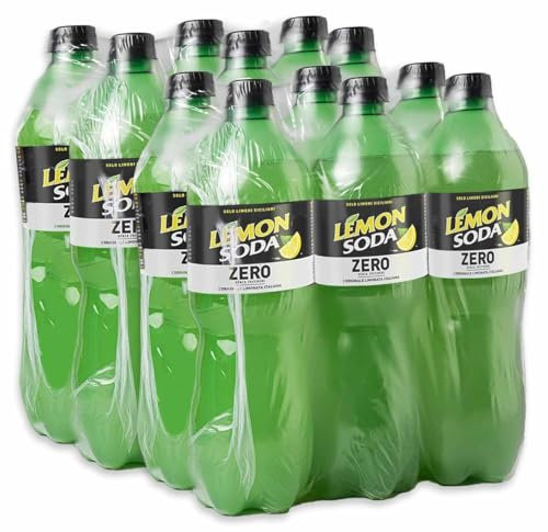 12X Lemonsoda Zero Bibita Analcolica al Succo di Limone della Sicilia Senza Zuccheri Aggiunti 1L