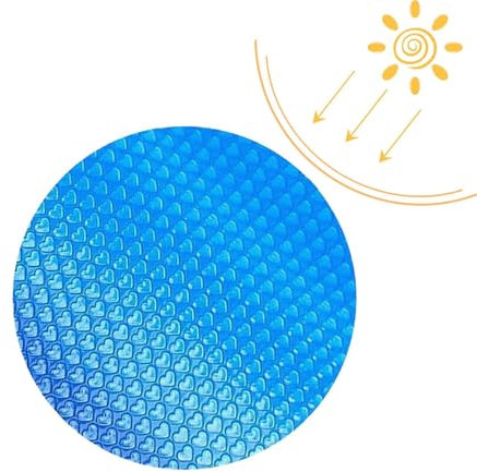 Lámina solar para piscina, de 180 cm de diámetro, cubierta solar para piscina empotrada, solar, cubierta solar de burbujas, cubierta de spa flotante, para empotrar
