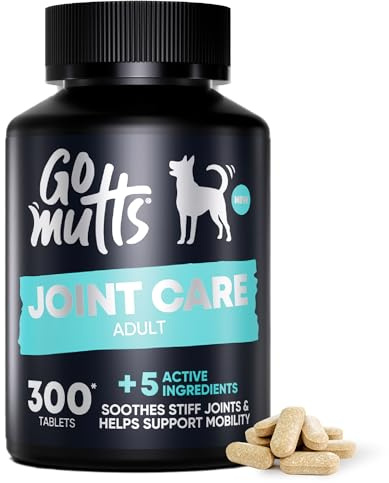 Joint Supplements for Dogs, 300-Tablet Bulk Pack for Adult Dogs, Dog Joint Supplements with Glucosamine, Green Mussel, Promote Joint Health, Reduce Stiffness & Inflammation, Enhance Mobility