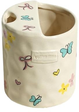 Taza de café, versatilidad multiescena, 9,7 x 8,6 cm, vasos pintados a mano, taza de bebidas frías y calientes, elegante taza de té y café, resistente a altas temperaturas, para café en casa