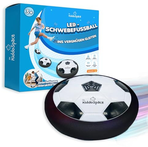 TheKiddoSpace LED-Schwebe-Fußball für Kinder – Indoor-Schwebe-Ballspiel mit Lichtern – Hoverball für Jungen – Lustiges Sport- und Outdoorspiel-Geschenk – Cooles Geburtstagsgeschenk für Jungen von