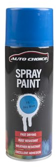 Auto Choice Blue Spray Paint 400ml – Multi Surface Aerosol Paint for Metal, Plastic, Wood & Automotive Use, Fast Drying, Durable Finish, Fade & Weather Resistant