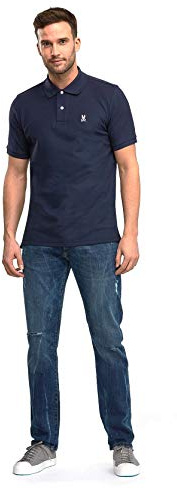 Psycho Bunny Polo Shirt Classic in Navy Small
