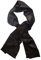 Posh Gear Herren Seiden Schal Satinecho, schwarz aus 100% Seide