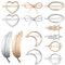 Pinces à Cheveux Métal, 14 Pièces Dainty Creux Géométrique Barrettes à Cheveux pour Filles Femmes Métal Épingles à Cheveux Bijoux Accessoires