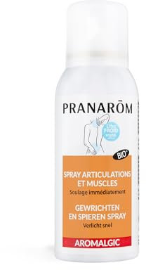 PRANARÔM - Aromalgic - Spray Articulations & Muscles - À Base D'Huiles Essentielles Bio HECT - Soulage Immédiatement - 75 Ml