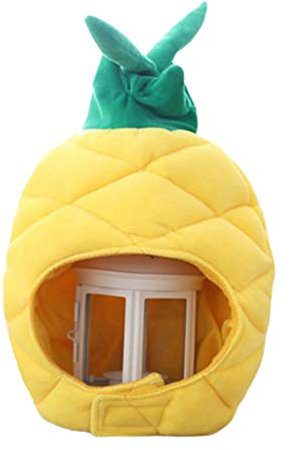 WOWOWO Wintermütze Lustige Ananas Obst Plüsch Hut Weihnachten Cosplay Party Kostüm Cap
