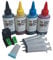Ink Cartridge Refill With Tools For HP 305,HP305 XL 4 x 100ml Ink Bottles Black And Colour
