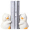 Niedliche Hug Ducks Dekorative Buchstützen, einzigartige Buchstützen zum Halten von Büchern, kreativer Buchhalterstopper aus Kunstharz, für Zuhause, Büro, Schreibtisch, Bücherregal-Dekoration