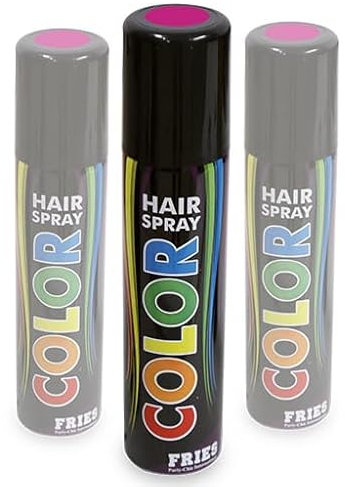 3x Haarspray pink -Spar-Set: 3 Dosen zu je 100ml. Colorspray für Karneval, Fasching, Halloween und Party