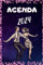 AGENDA 2024: Danses de couple, tout en couleur, avec fiches objectifs et bilans mensuels, illustrations de plusieurs danses (wcs, tango, salsa, bachata...), plages horaires de 07h à 19h, 218 pages