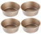 Obelunrp 4.5 '' Ramekins pour Le Four Ramekins Creme Brulee, 4pcs Air Fryer Moule d'oeuf Non bâton Pane Muffin Moules de boulange