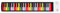 Baoblaze 49 Key Roll up Piano Rainbow Piano Electric Hand Roll Piano Electric Piano Keyboard for Home Classroom Teaching Children Kids