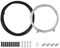 JAONLD Set da 2 Pezzi Cavo Freno Bicicletta Universale Anteriore e Posteriore Con Guaina e Manicotti Terminal - Accessori Bici di Ricambio