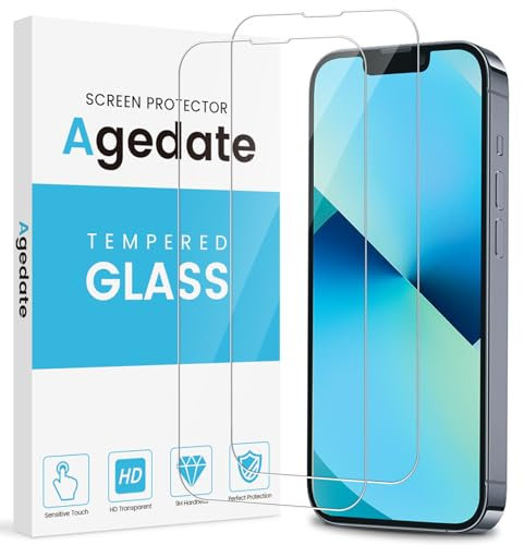 2 Stück für Panzerglas für iPhone 13 Mini Schutzfolie, 9H Härte Schutzglas für 13 Mini Displayschutz, Kratzfest Blasenfrei Fingerabdruck-ID Displayfolie, Ultrabeständig Bildschirmschutz, Ultradünn