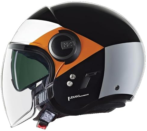 Nolan N21 Visor 06 Onirico Jet Helmet, black/white/orange, L (60)