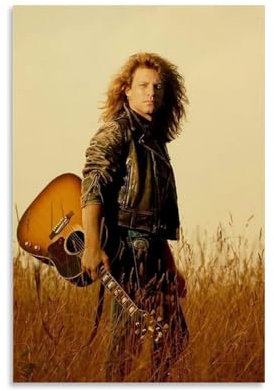 YRAEYWAER Jon Bon Jovi (9) Poster, ästhetische Dekoration, Wohnzimmer, modern, für Familienschlafzimmer, Schlafzimmer, Wohnzimmer, Wandkunst, Dekoration, Poster, 30 x 45 cm, ungerahmt, 9