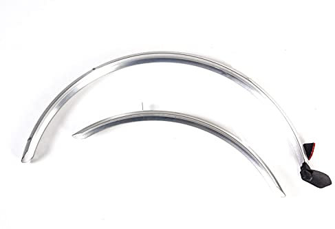 Schutzblech Set aus Kunststoff 26 Zoll City Trekkingrad 52 mm Silber ohne Streben