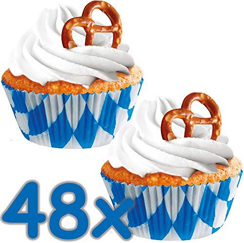 Amscan Muffin- und Cupcake-Förmchen Oktoberfest Gaudi 48er Pack