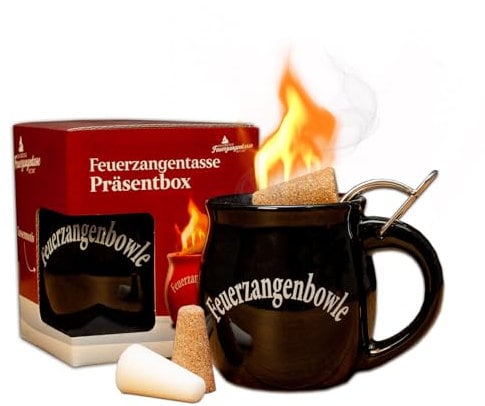 Feuerzangentasse 1er-Set, Schwarz - für Feuerzangenbowle