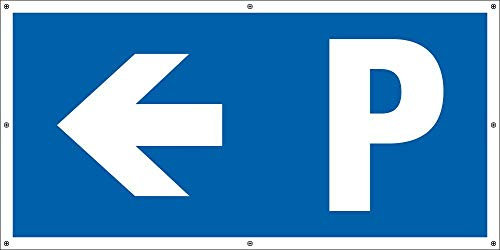 PVC Werbebanner Banner Plane Festival Bauzaunplane Parken Parkplatz Links