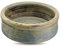naftie hochwertiger Keramiknapf KRAFTSPIRALE grün blau - Hunde-Napf & Katzen-Napf aus Keramik - handgetöpfert - M - ca. 6cm hoch, 0,6 Liter, 17-18cm