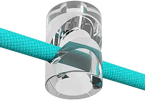 OASHISU Swag Pendant Hook 10 PCS Transparent Lamp Hook for Chandelier Ceiling Lights Pendant Light Fixtures Wall Hanging, Textile Cable Wire Holder Clips Management, Clamps, Screw-In Hooks