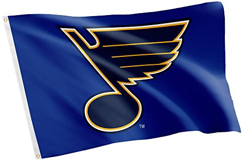 Flagge St. Louis Blues Team NHL National Hockey League 100% Polyester Indoor Outdoor 91 x 152 cm (Design #1)
