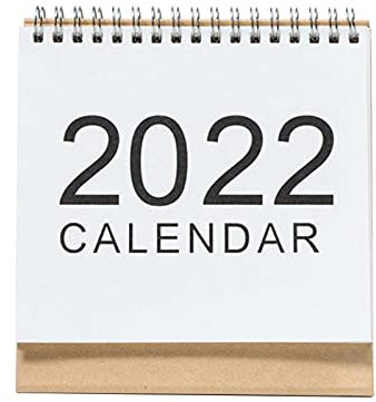 Dongzhi Tischkalender - Wochenplaner Sep. 2021 - Dez. 2022 Tischkalender Stehender Flip-Desktop-Kalender Stehender Tischkalender mit starker Doppeldrahtbindung