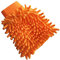 Dkings Auto-Waschhandschuh Mikrofaser Reinigung Handschuh Weich No Scratch Chenille Handschuh für Küche - Autowäsche & Farbe (Orange)