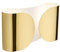 Flos Foglio Wandleuchte mit Direktem/Indirektem/Diffusem Licht, Lampe mit Design von Tobia Scarpa, Lampe für den Innenbereich aus Pulverbeschichtetem Stahl, 220-250 V, 100 W, Farbe Gold