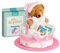 Windeltorte in Rosa mit Kuscheltier und Stoffgirlande für Mädchen, Geschenke zur Geburt für die Mutter, Taufe oder Baby-Party - Geschenkidee mit neugeborene Windeln - Inklusive Glückwunschkarte