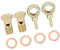 A ABSOPRO 2 Stück Motorrad Auto 14mm Banjo Schlauch Barb Bolzen Fittings Metall