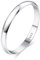 YADOCA 2MM Ringe Silber 925 Damen Klassische Hochglanzpolierte Sterling Silber Verlobungsring Band Daumenring Ewigkeitsringe (mit Geschenkbox) Größe 57