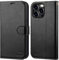 OCASE iPhone 15 Pro Hülle Handyhülle [Premium PU Leder] [Kartenfach] [Standfunktion] RFID Schutzhülle Klapphülle Handytasche Lederhülle Kompatibel für iPhone 15 Pro Schwarz