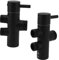 Shower Head Diverter 3 Ways Shower Diverter Valve Black Rustproof Leakproof Wall Mounted Shower Arm Diverter Valve Shower Head Splitter for Toilet Sink