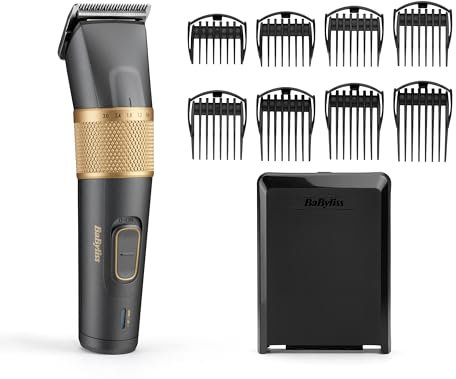 BaByliss Graphite Precision Hair Clipper, Cord/Cordless, Quick Charge