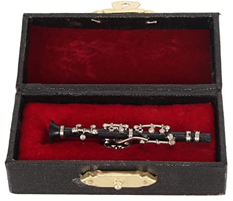 Oboe Brosche Pins, Elegante Simulation Metall Musikinstrument Brosche Pins, Mode Brosche Einfache Accessoires Geschenke mit Aufbewahrungsbox für Dekoration