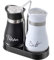 Pack of 2 Salt and Pepper Pots Salt and Pepper Shaker Salt and Pepper Set Salt Shaker Salt Pot Kitchen Accessories (Black & White)