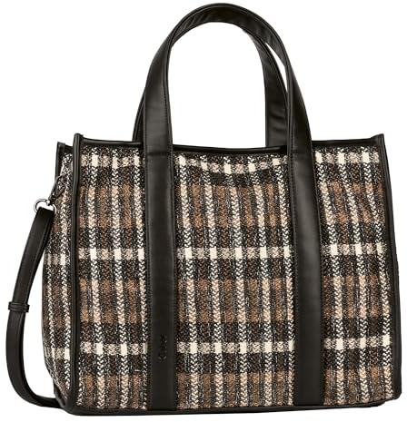 Gabor bags Lexie Damen Shopper Umhängetasche Reißverschluss Mittelgroß Schwarz