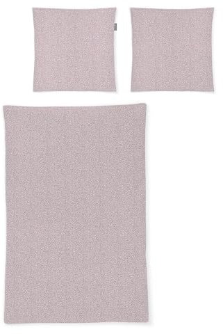 Irisette Seersucker Bettwäsche Easy Airdrie rosa, 1 Bettbezug 155 x 220 cm + 1 Kissenbezug 80 x 80 cm