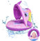 Salvagente Neonato,Ciambella Gonfiabile Bambini,Piscina Salvagente per Bambini,Salvagente Neonato con Parasole,Piscina Baby Salvagente,per Bambino 1-4 Anni Aiuta il Imparare a Nuotare Giocattoli