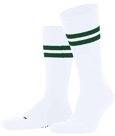 FALKE Unisex Socken Dynamic U SO Baumwolle gemustert 1 Paar, Weiß (White-Green 2700), 42-43
